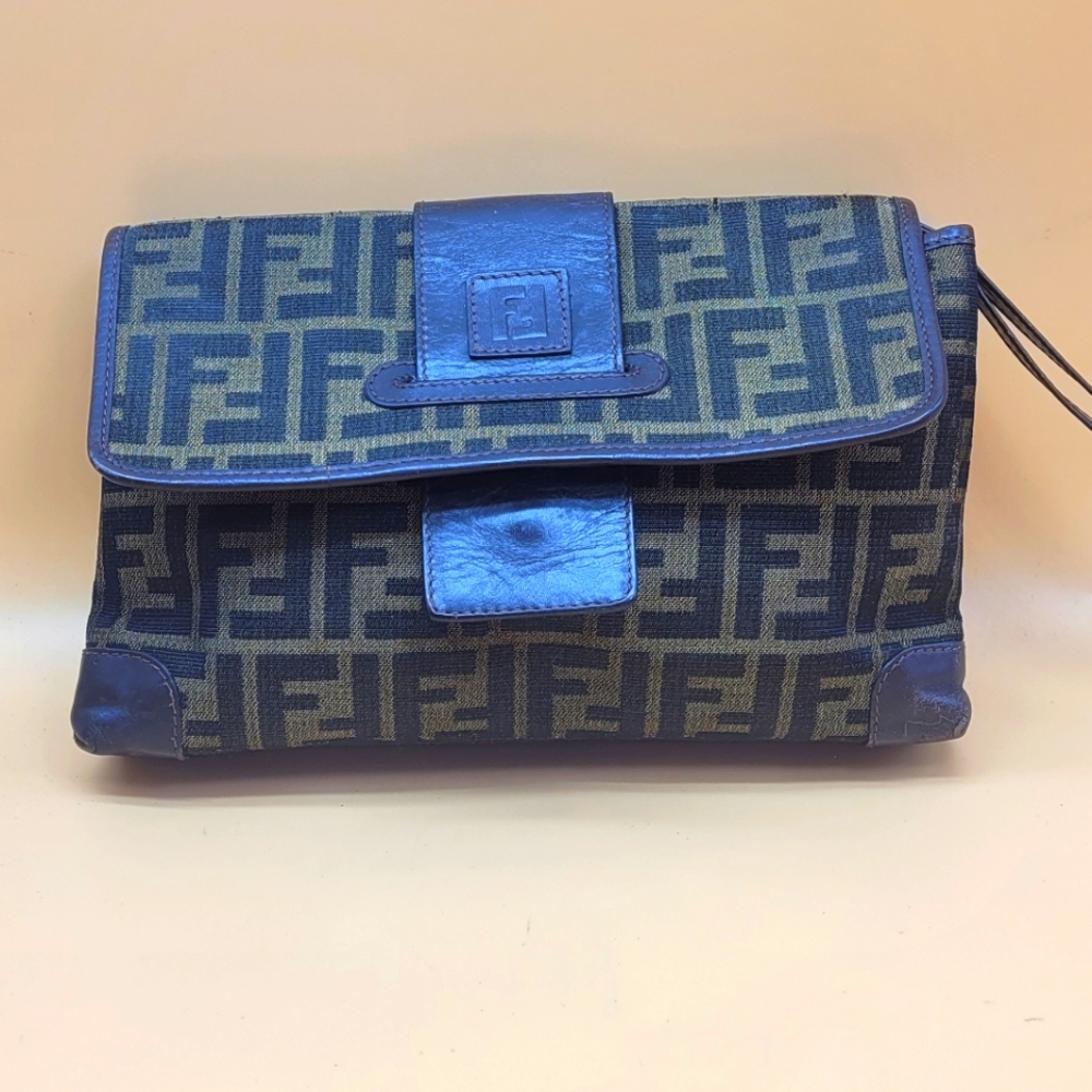 COPY - Authentic Fendi FF Monogram Wristlet
